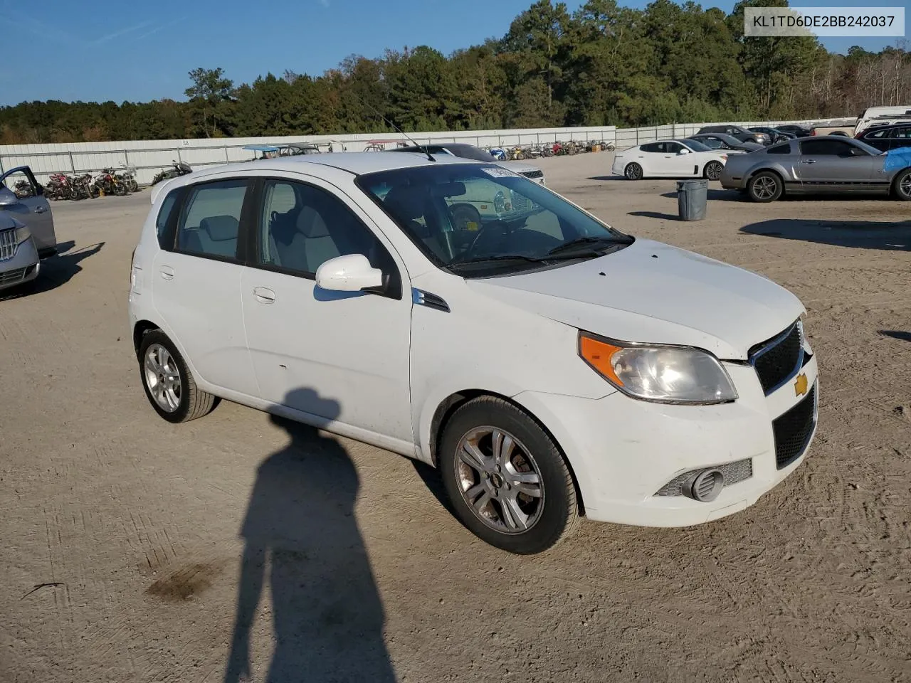 2011 Chevrolet Aveo Ls VIN: KL1TD6DE2BB242037 Lot: 77945054