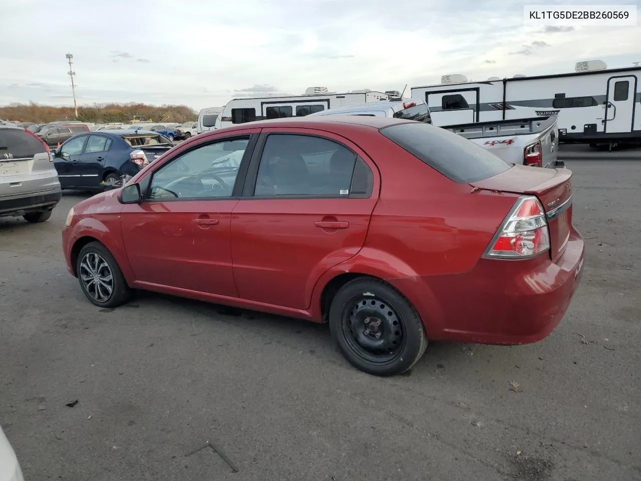 2011 Chevrolet Aveo Lt VIN: KL1TG5DE2BB260569 Lot: 78134234