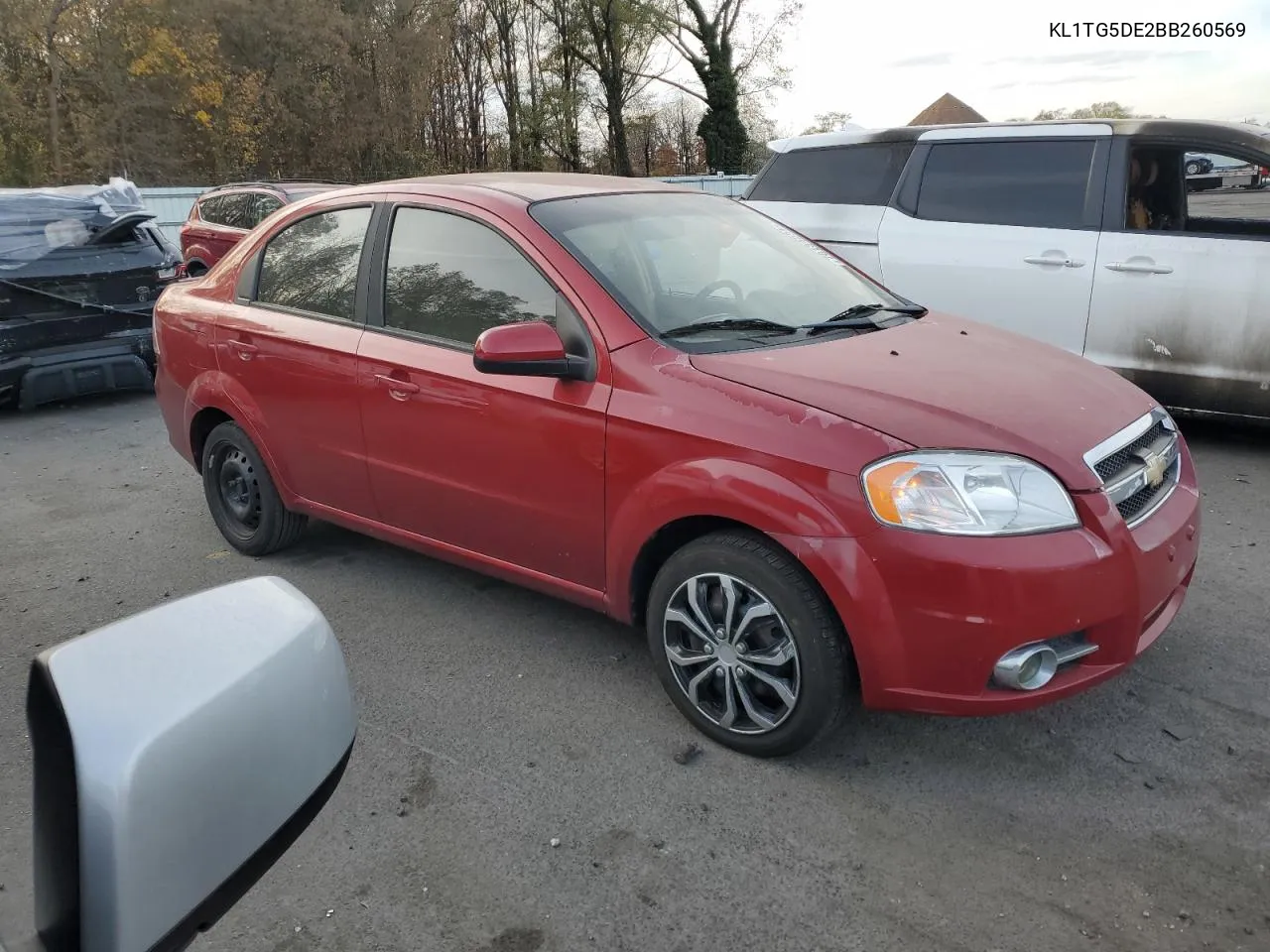 2011 Chevrolet Aveo Lt VIN: KL1TG5DE2BB260569 Lot: 78134234