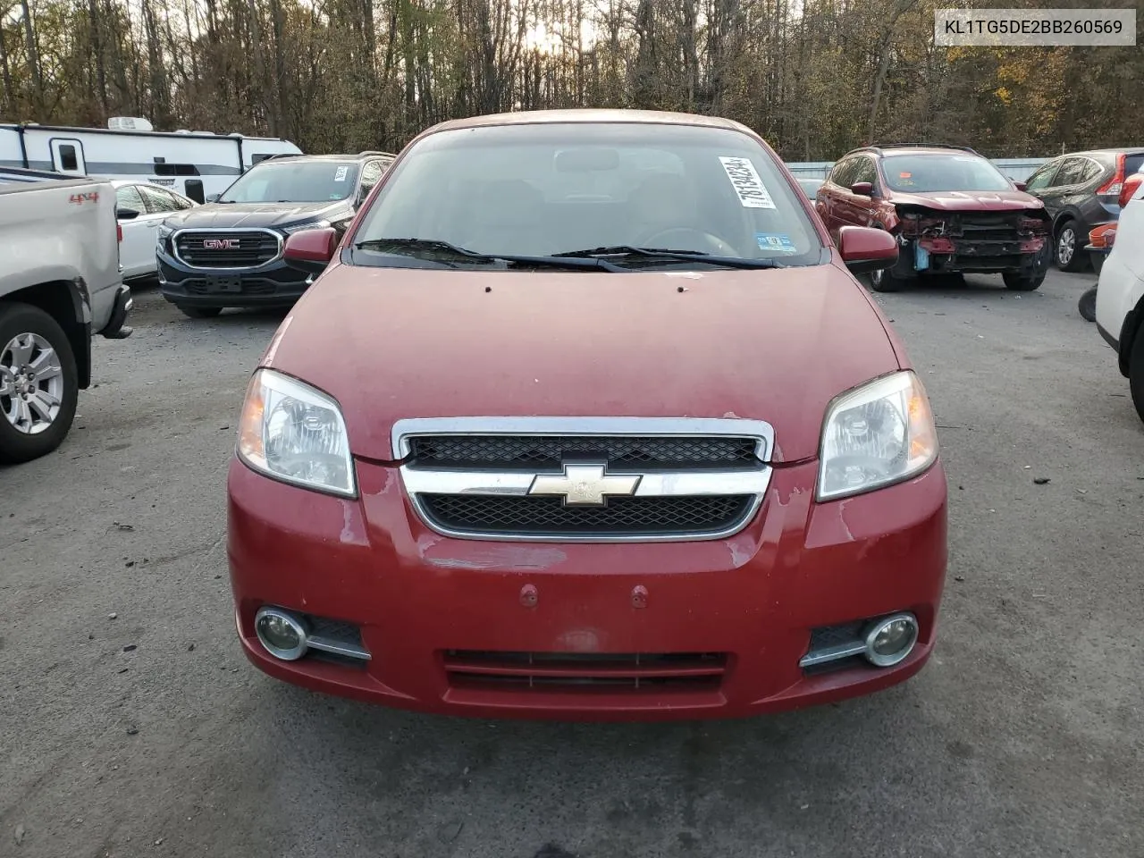 2011 Chevrolet Aveo Lt VIN: KL1TG5DE2BB260569 Lot: 78134234