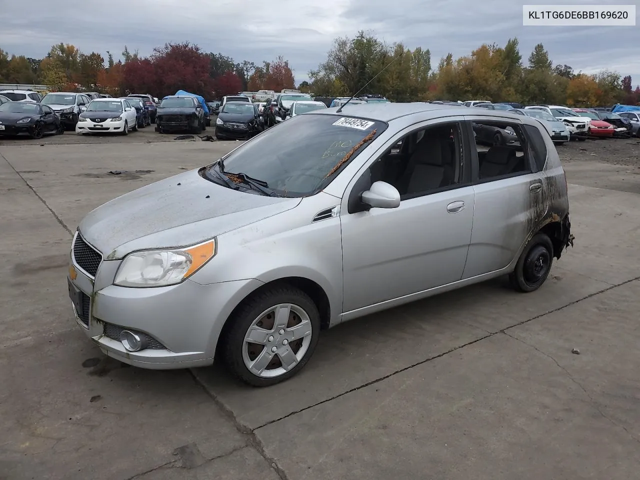 2011 Chevrolet Aveo Lt VIN: KL1TG6DE6BB169620 Lot: 78449754