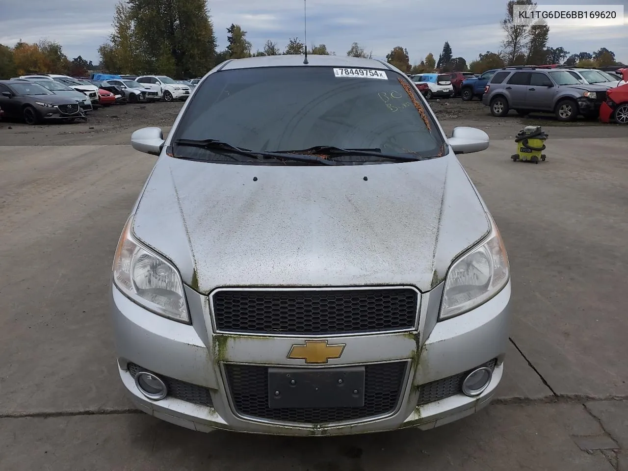 2011 Chevrolet Aveo Lt VIN: KL1TG6DE6BB169620 Lot: 78449754