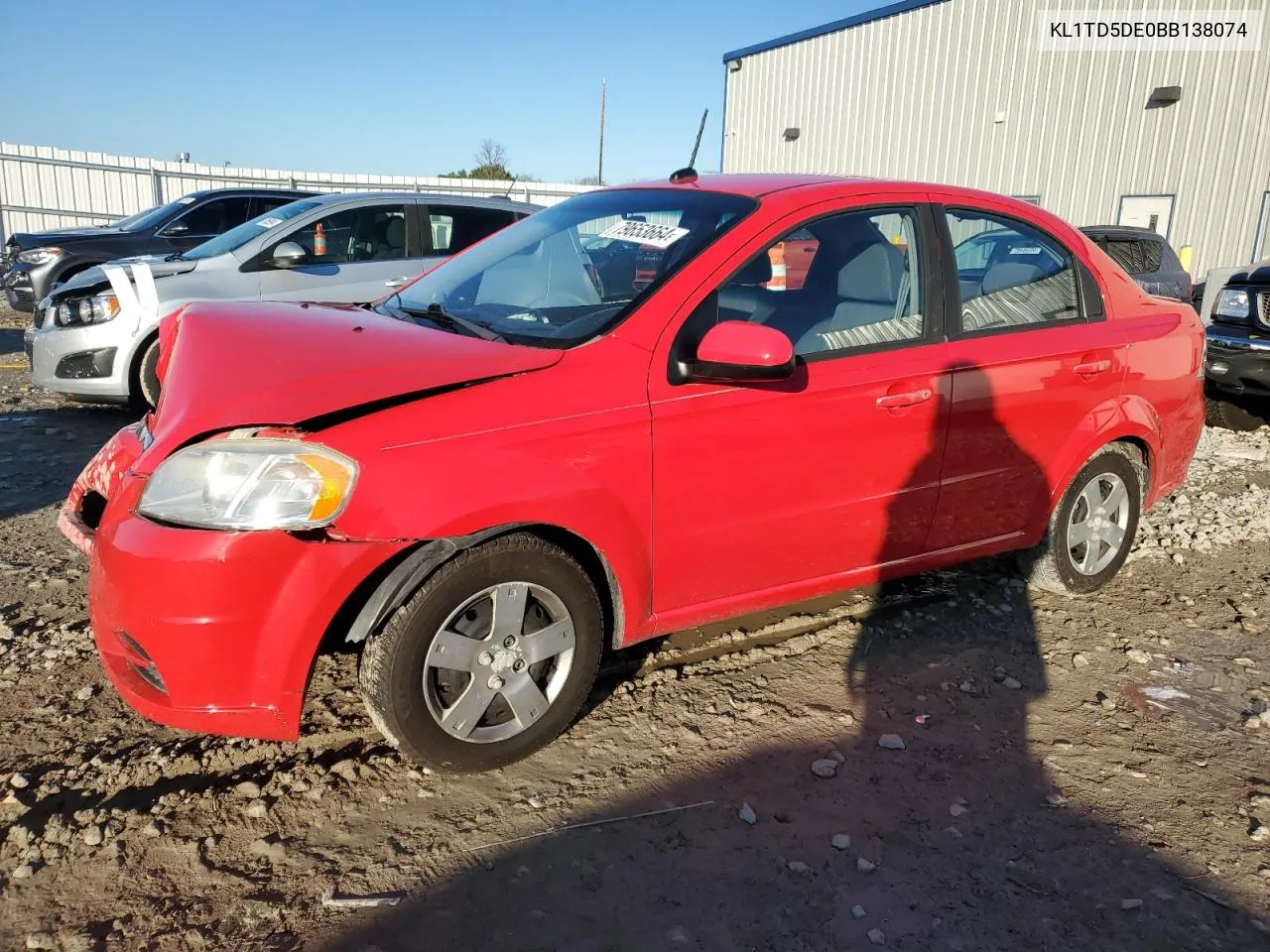 2011 Chevrolet Aveo Ls VIN: KL1TD5DE0BB138074 Lot: 79653664