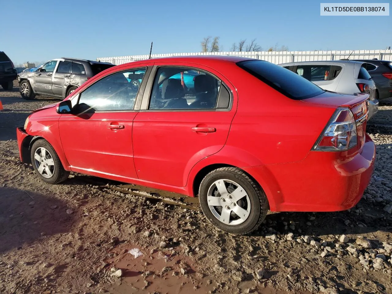 2011 Chevrolet Aveo Ls VIN: KL1TD5DE0BB138074 Lot: 79653664