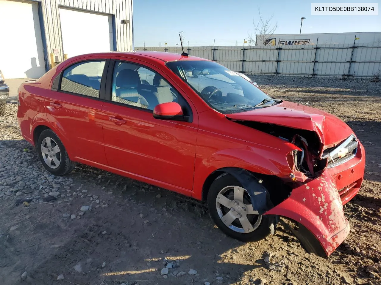 2011 Chevrolet Aveo Ls VIN: KL1TD5DE0BB138074 Lot: 79653664