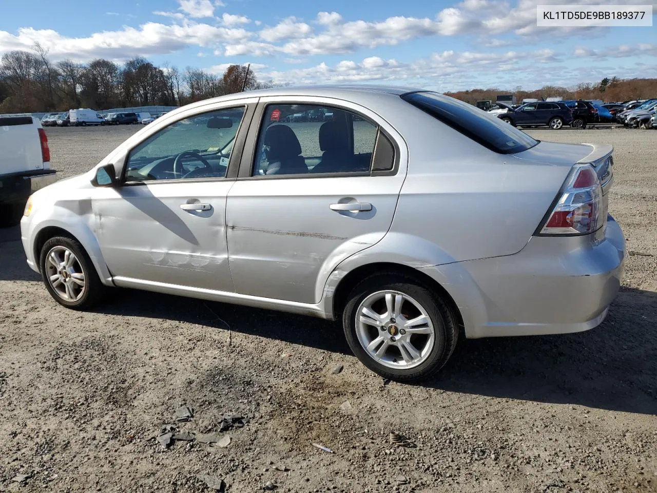 2011 Chevrolet Aveo Ls VIN: KL1TD5DE9BB189377 Lot: 80439474