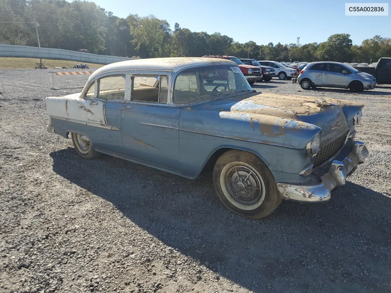 C55A002836 1955 Chevrolet Bel Air