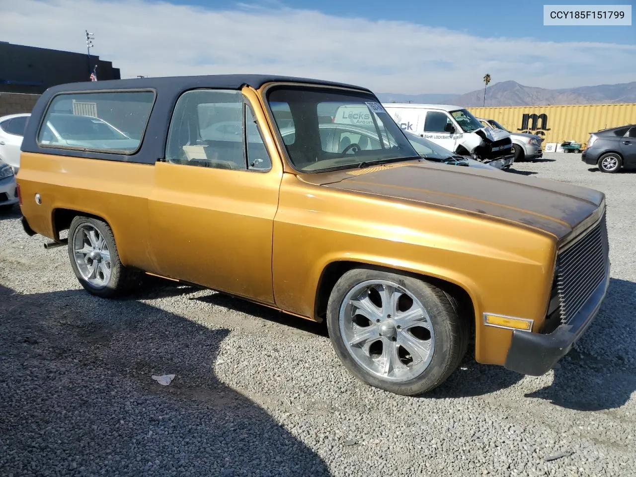 1975 Chevrolet Blazer VIN: CCY185F151799 Lot: 78924764