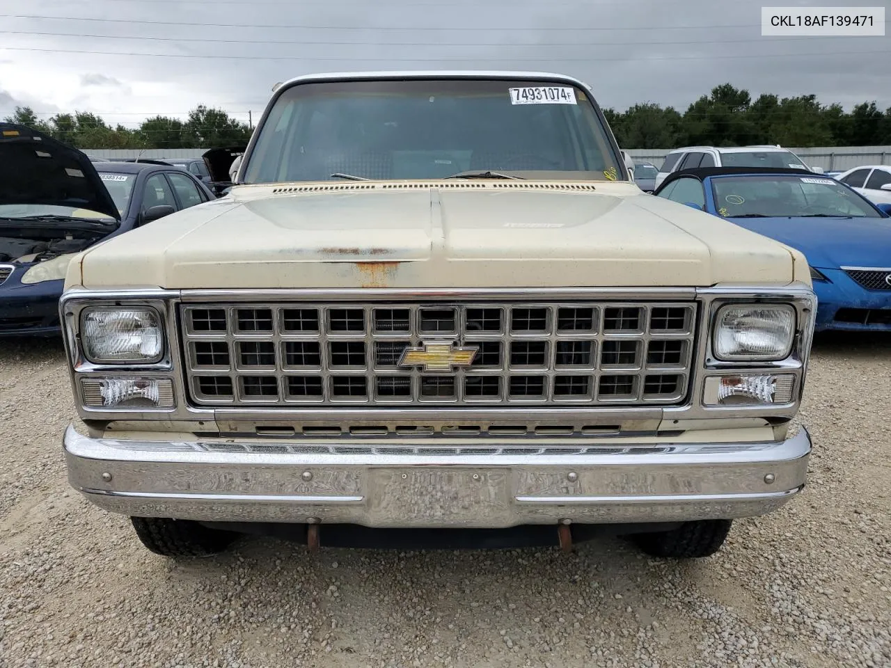 1980 Chevrolet Blazer K5 VIN: CKL18AF139471 Lot: 74931074