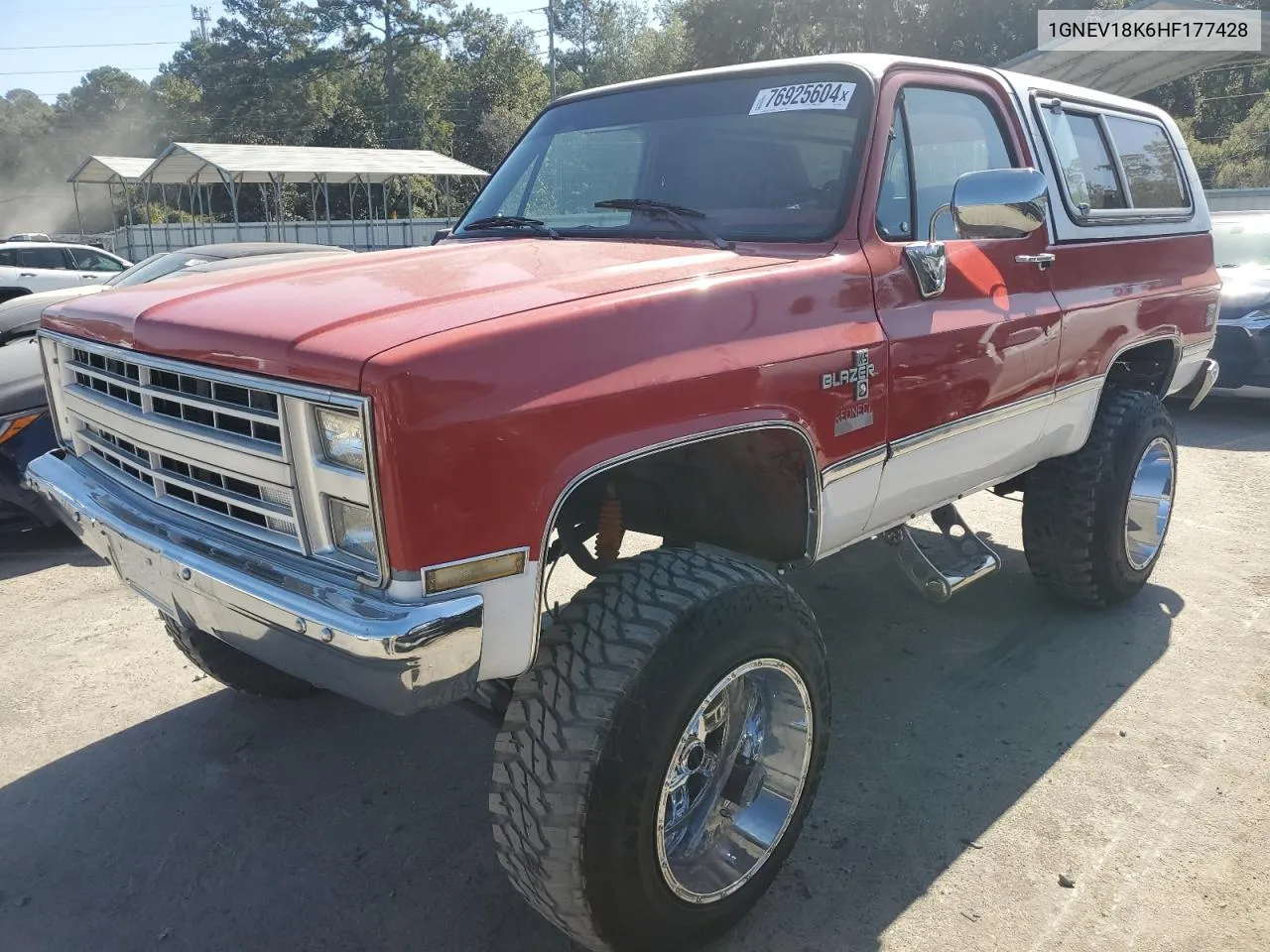 1987 Chevrolet Blazer V10 VIN: 1GNEV18K6HF177428 Lot: 76925604