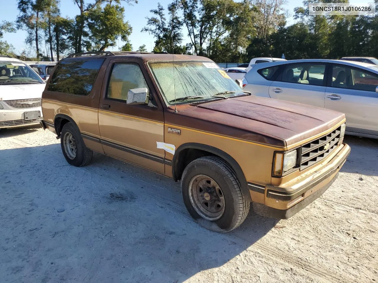 1GNCS18R1J0106286 1988 Chevrolet Blazer S10