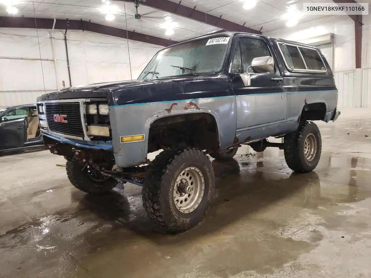 1989 Chevrolet Blazer V10 VIN: 1GNEV18K9KF110166 Lot: 69218274