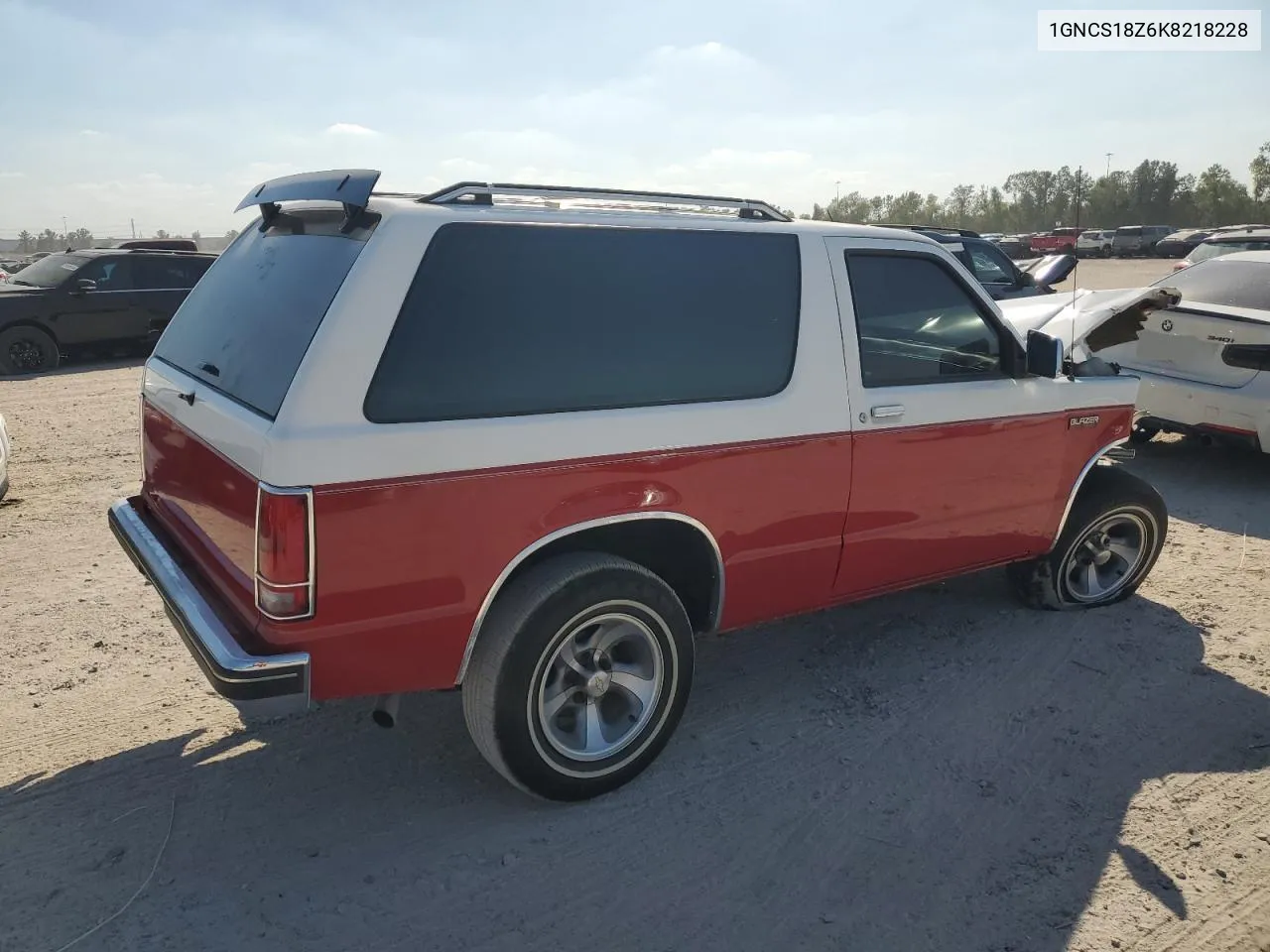 1989 Chevrolet Blazer S10 VIN: 1GNCS18Z6K8218228 Lot: 77130314