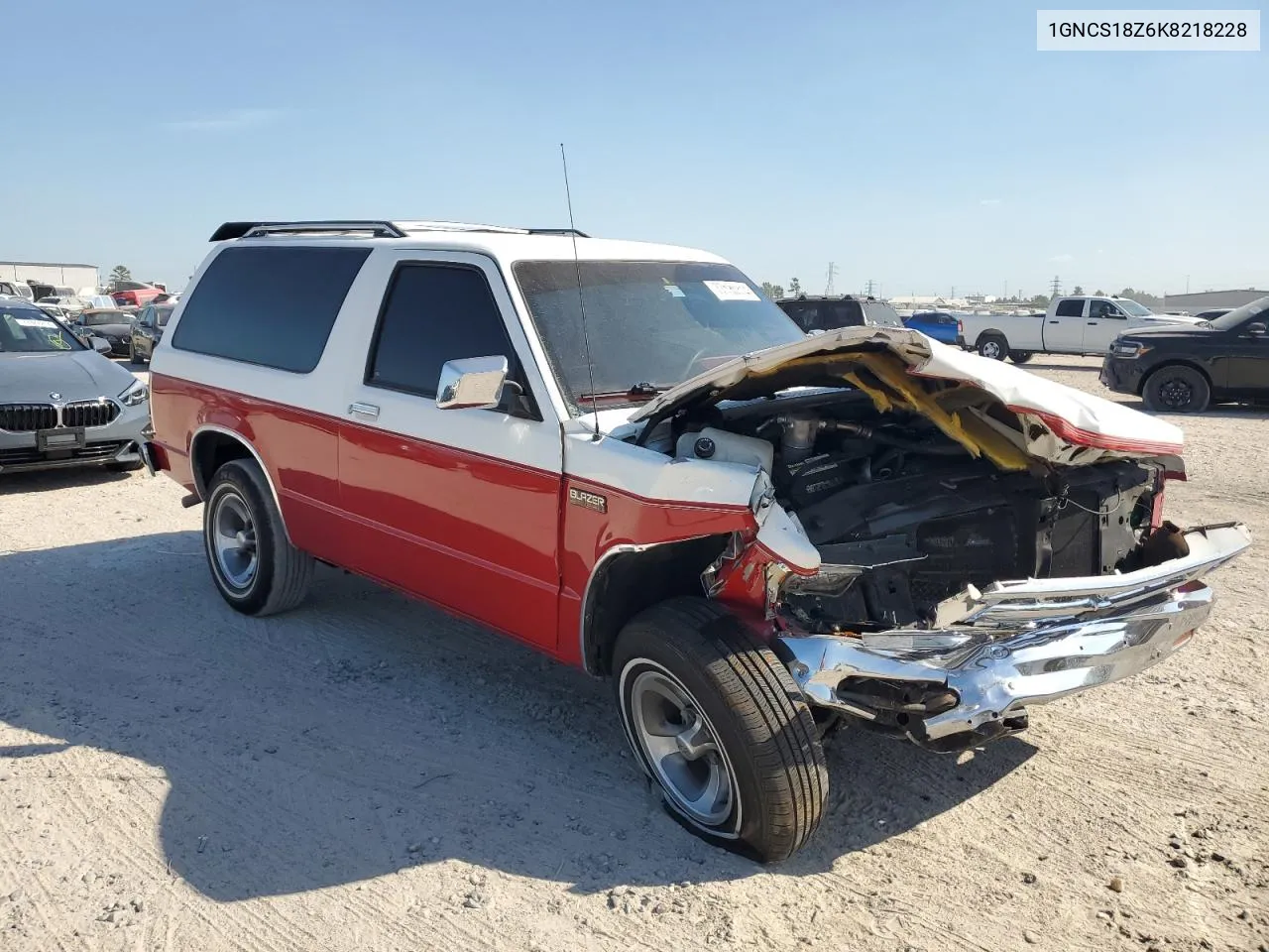 1989 Chevrolet Blazer S10 VIN: 1GNCS18Z6K8218228 Lot: 77130314