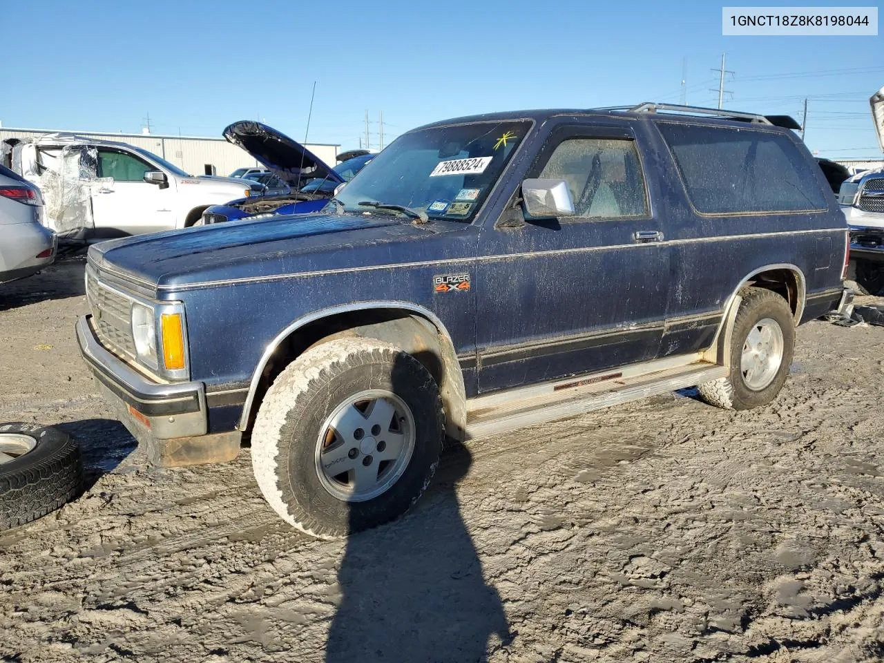 1989 Chevrolet Blazer S10 VIN: 1GNCT18Z8K8198044 Lot: 79888524