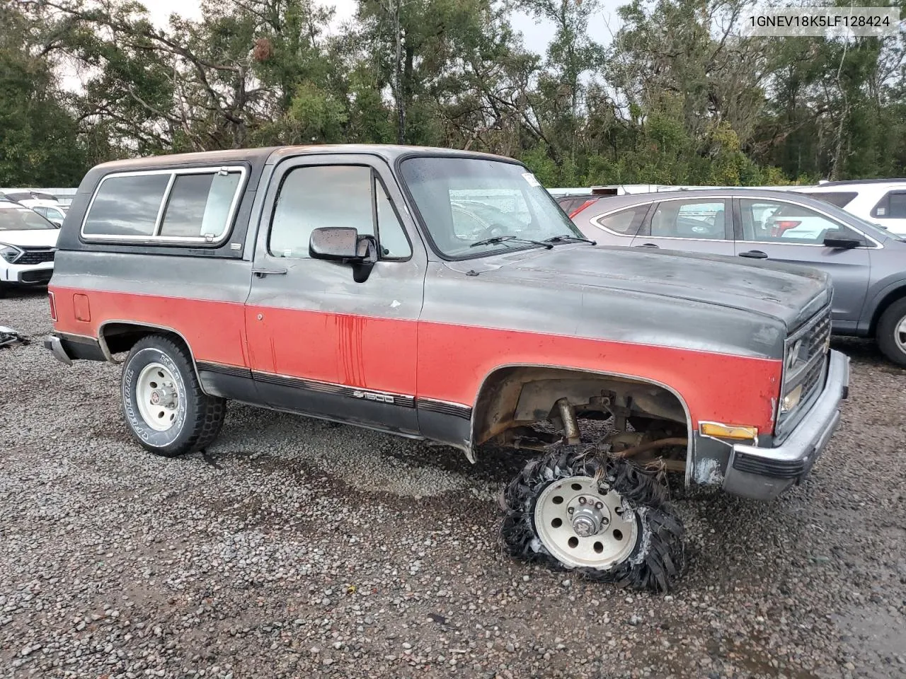 1990 Chevrolet Blazer V10 VIN: 1GNEV18K5LF128424 Lot: 76709244