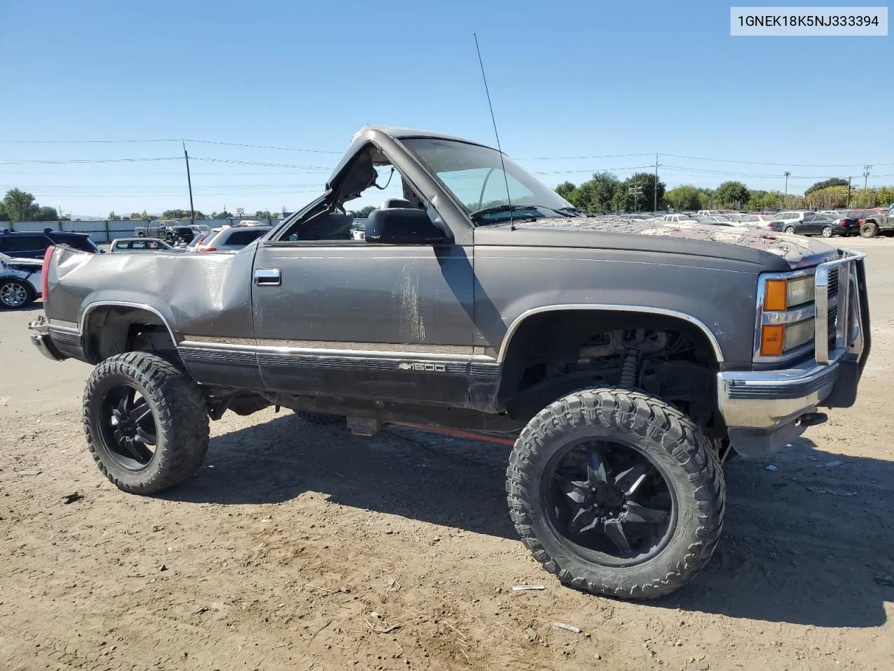 1992 Chevrolet Blazer K1500 VIN: 1GNEK18K5NJ333394 Lot: 73010984