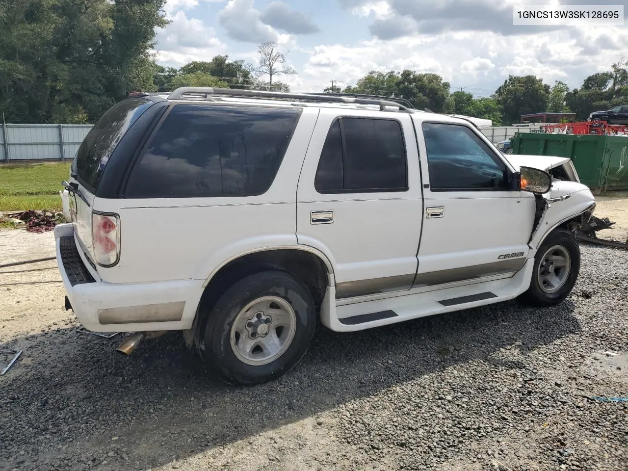 1995 Chevrolet Blazer VIN: 1GNCS13W3SK128695 Lot: 72432754