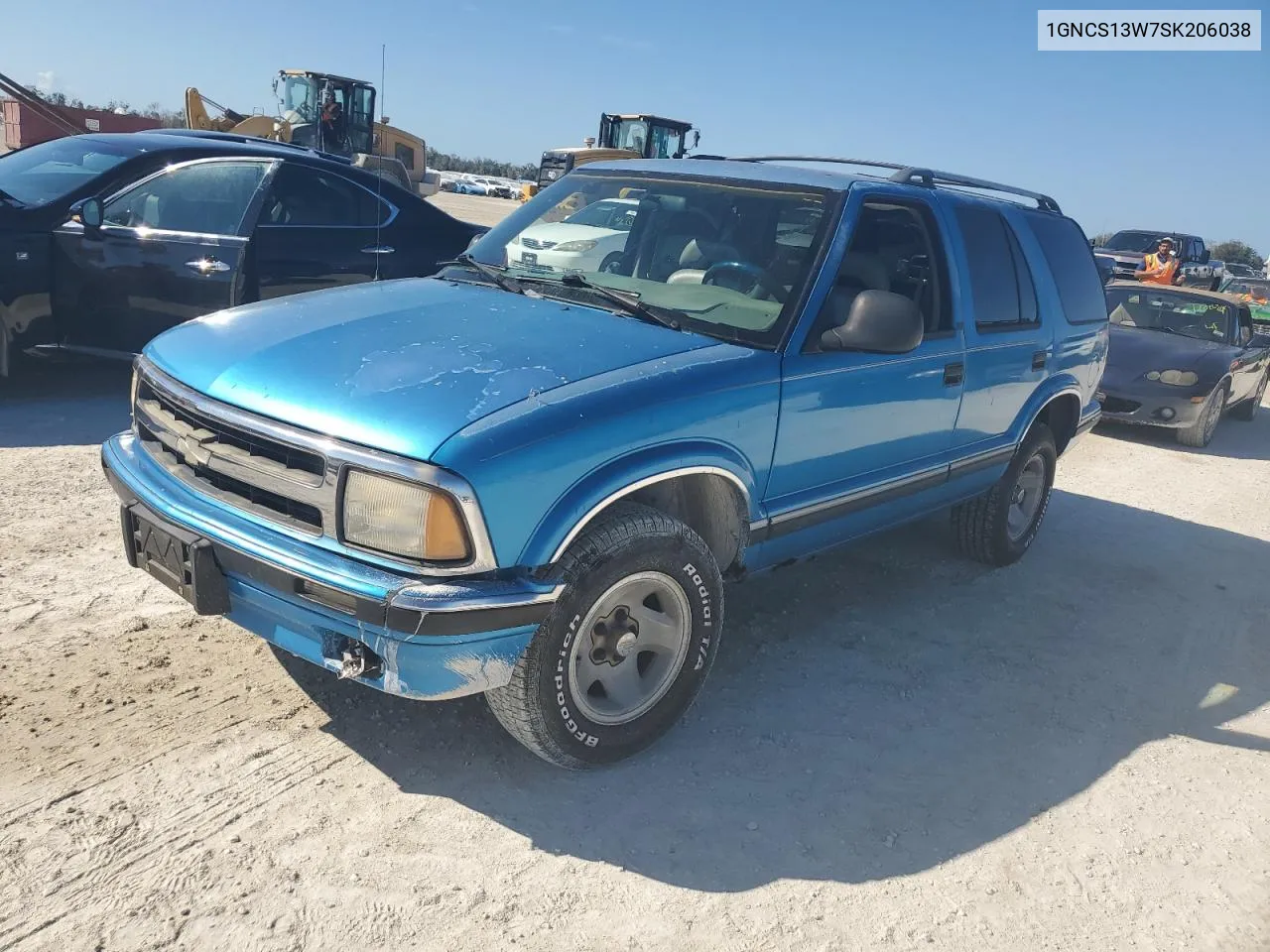 1995 Chevrolet Blazer VIN: 1GNCS13W7SK206038 Lot: 76593134