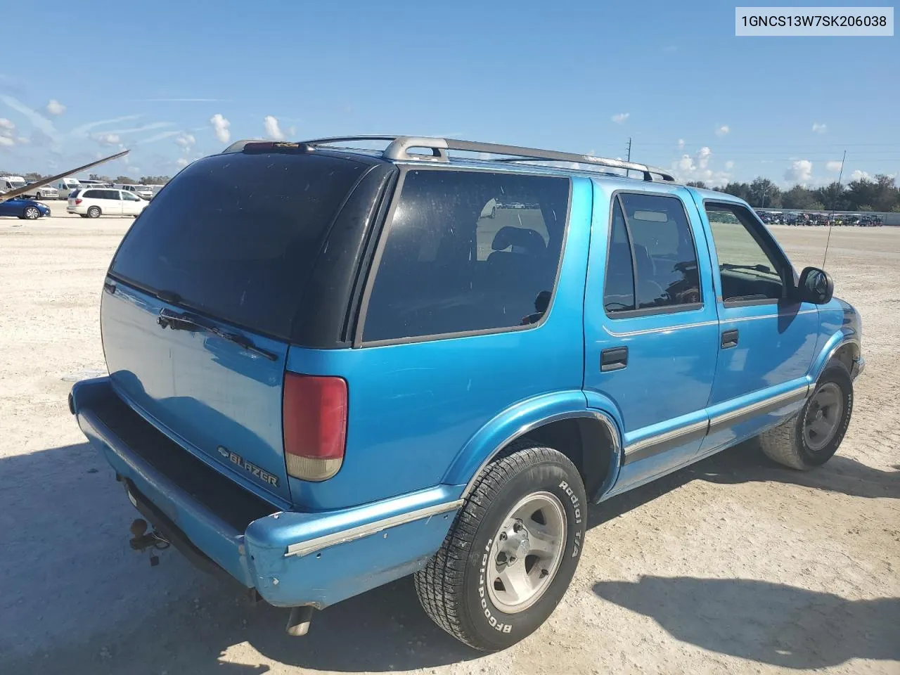 1995 Chevrolet Blazer VIN: 1GNCS13W7SK206038 Lot: 76593134