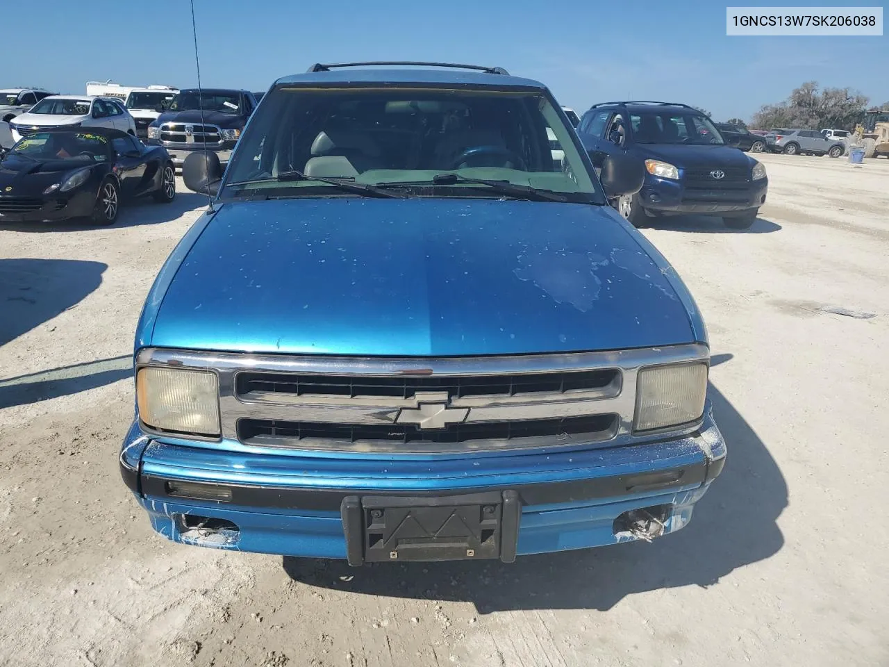 1995 Chevrolet Blazer VIN: 1GNCS13W7SK206038 Lot: 76593134