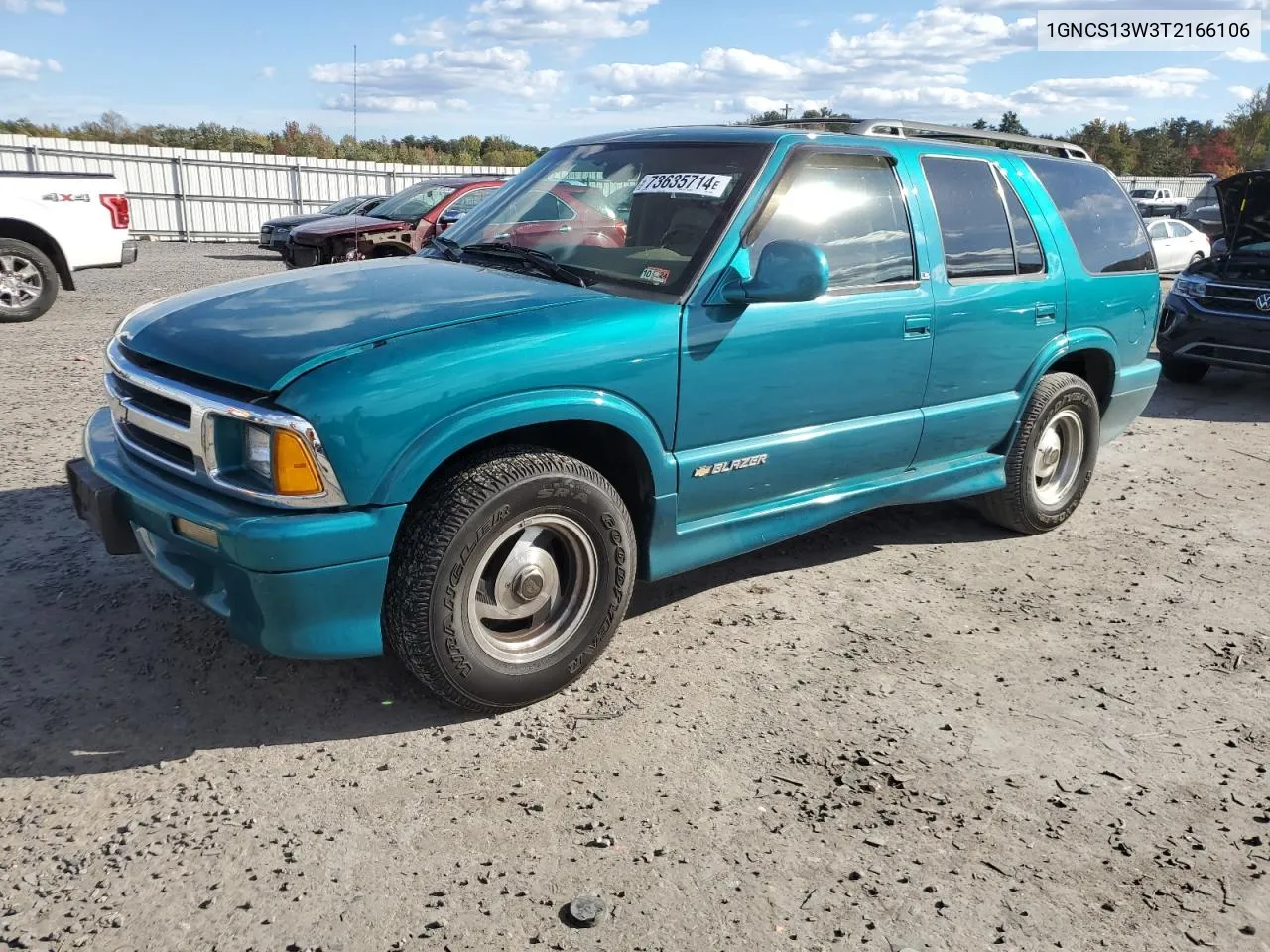 1996 Chevrolet Blazer VIN: 1GNCS13W3T2166106 Lot: 73635714