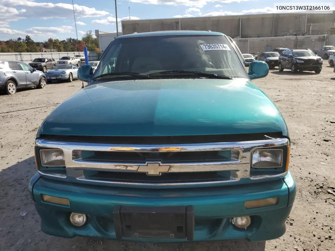 1996 Chevrolet Blazer VIN: 1GNCS13W3T2166106 Lot: 73635714