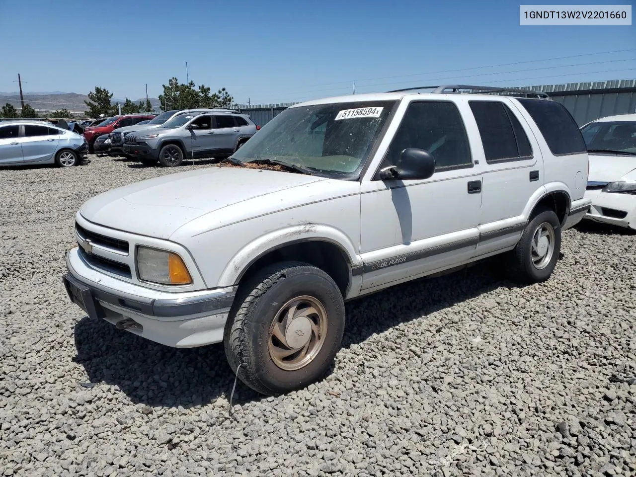 1997 Chevrolet Blazer VIN: 1GNDT13W2V2201660 Lot: 51158594