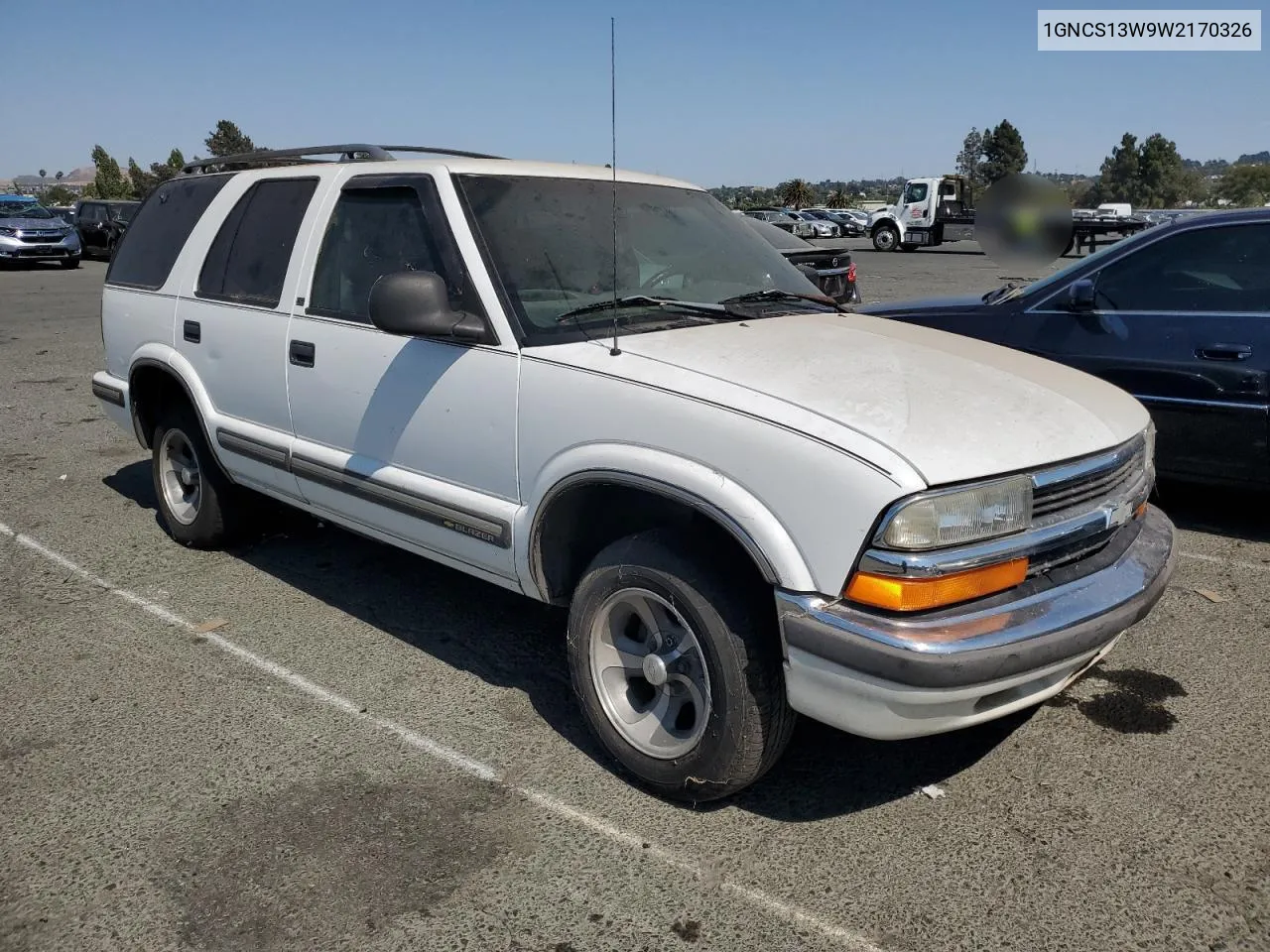 1998 Chevrolet Blazer VIN: 1GNCS13W9W2170326 Lot: 64300524