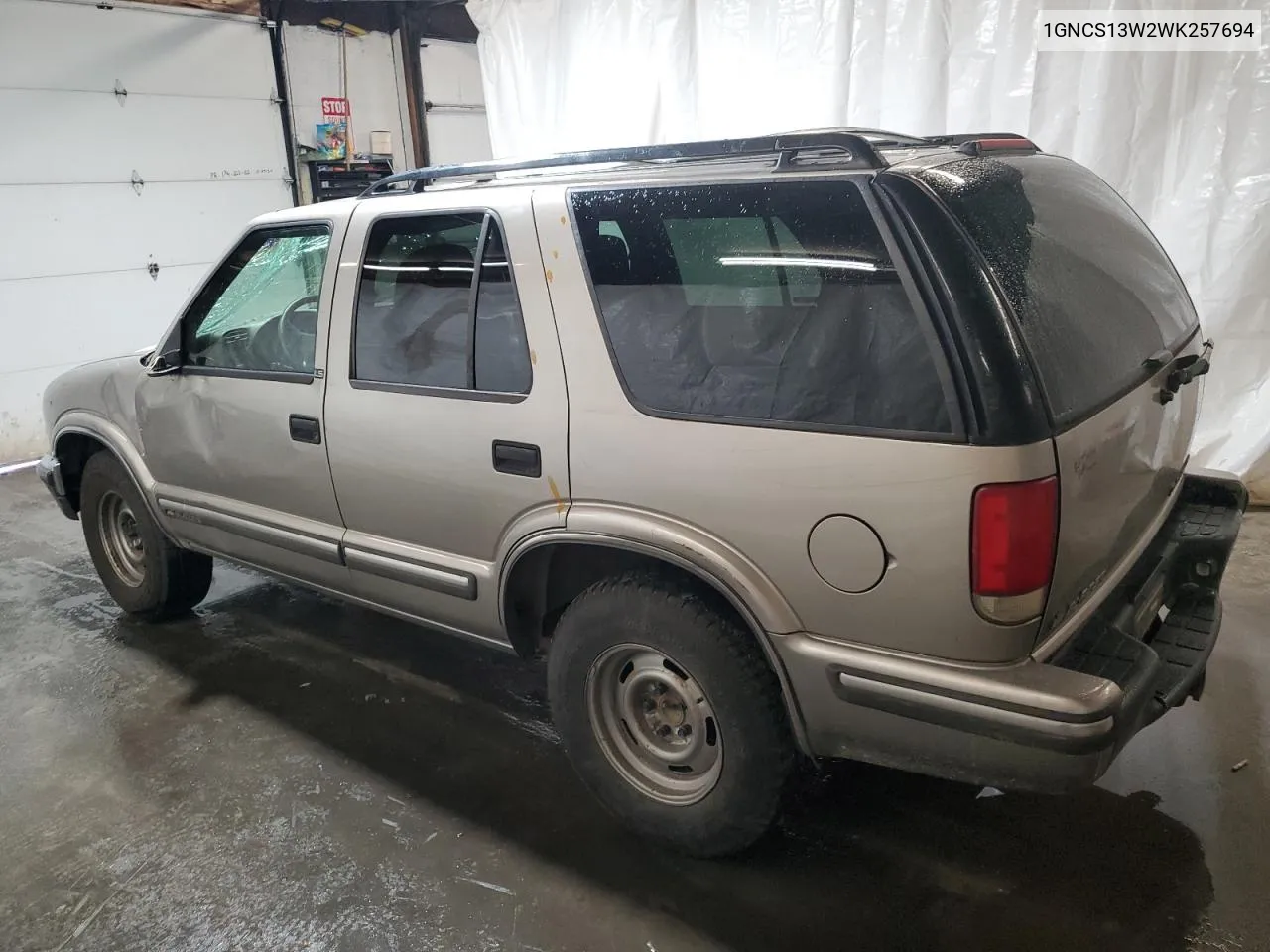 1GNCS13W2WK257694 1998 Chevrolet Blazer