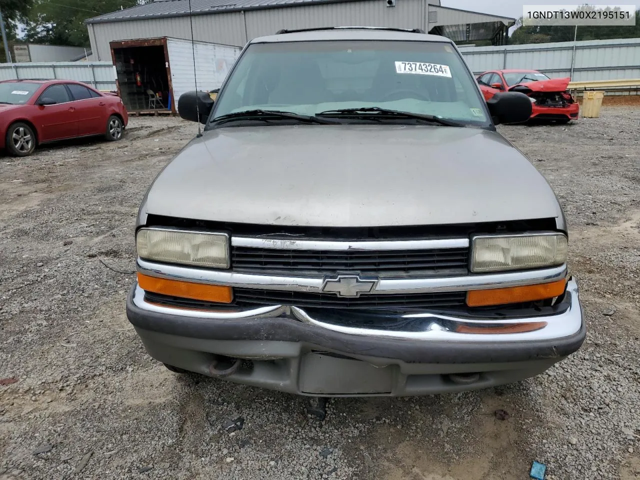 1999 Chevrolet Blazer VIN: 1GNDT13W0X2195151 Lot: 73743264