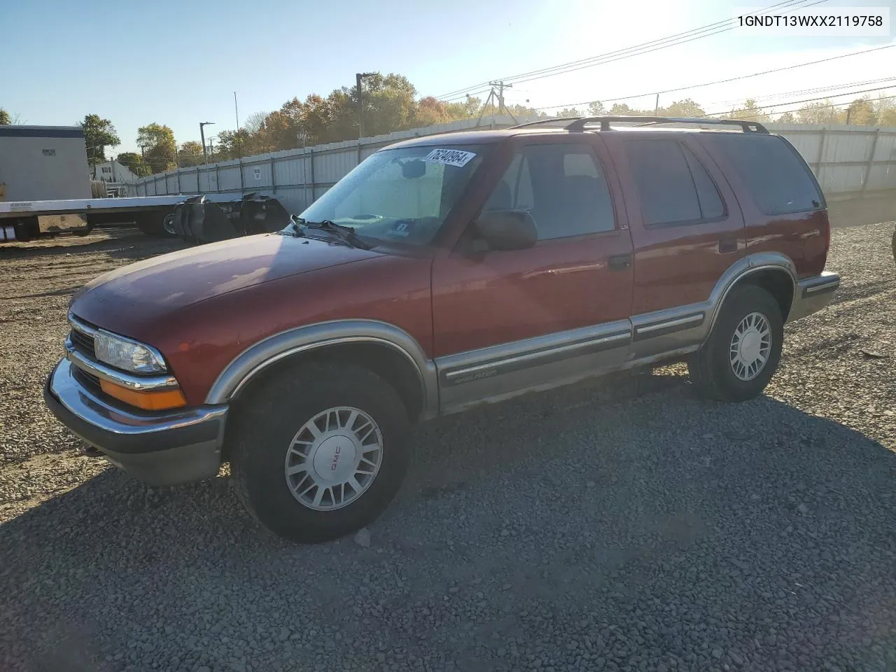 1GNDT13WXX2119758 1999 Chevrolet Blazer