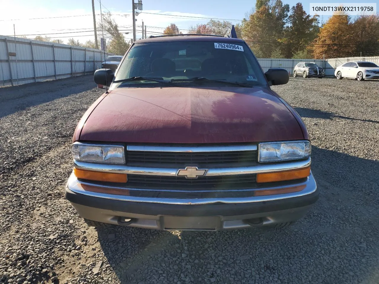 1GNDT13WXX2119758 1999 Chevrolet Blazer