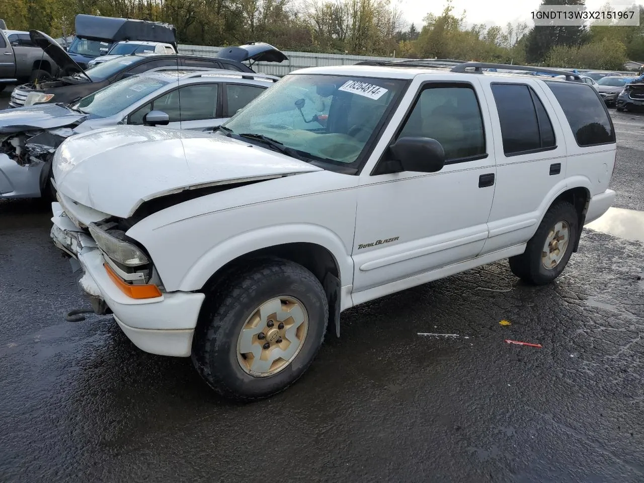 1999 Chevrolet Blazer VIN: 1GNDT13W3X2151967 Lot: 78264814