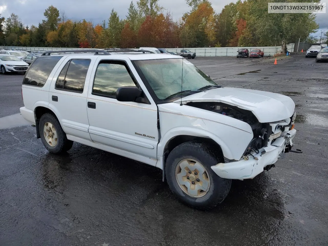 1999 Chevrolet Blazer VIN: 1GNDT13W3X2151967 Lot: 78264814