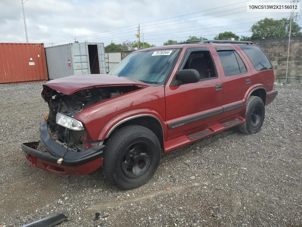 1999 Chevrolet Blazer VIN: 1GNCS13W2X2156012 Lot: 79730344