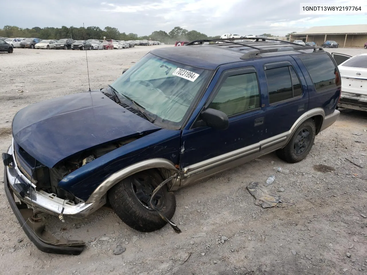 2000 Chevrolet Blazer VIN: 1GNDT13W8Y2197764 Lot: 70231994