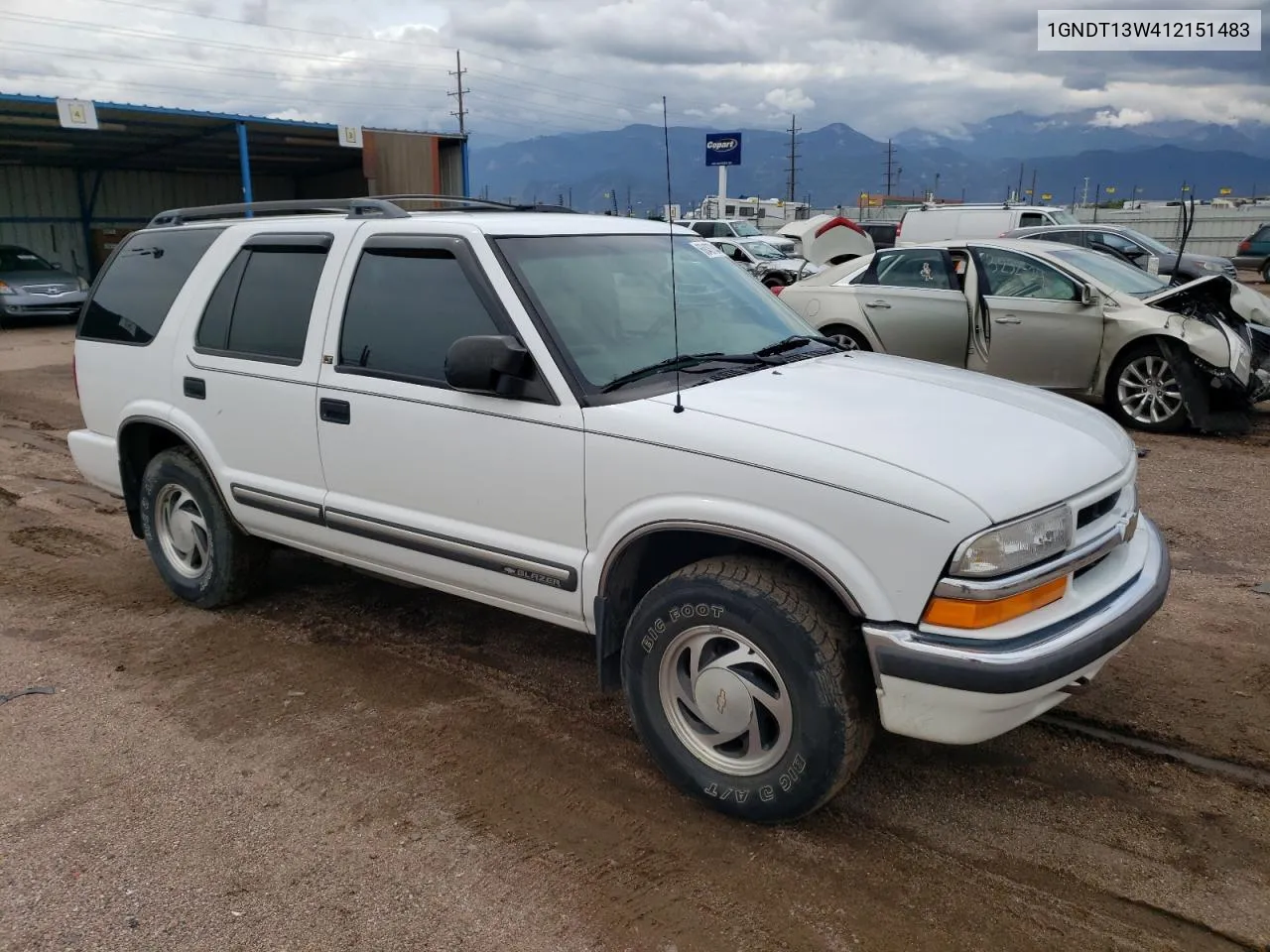 2001 Chevrolet Blazer VIN: 1GNDT13W412151483 Lot: 68487844