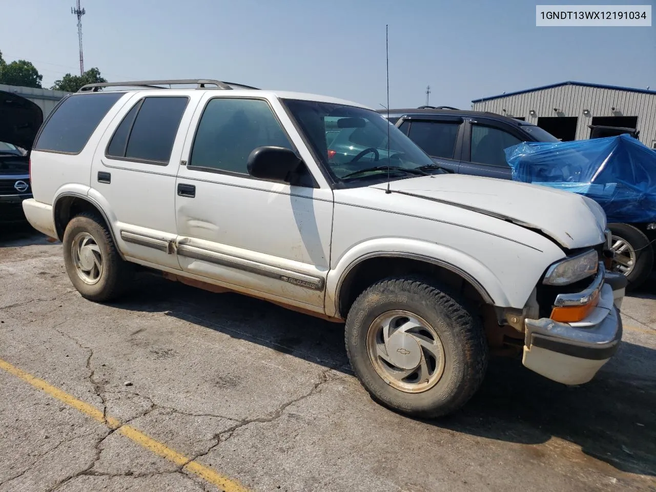 2001 Chevrolet Blazer VIN: 1GNDT13WX12191034 Lot: 69330564