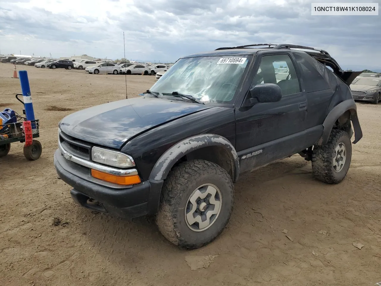 1GNCT18W41K108024 2001 Chevrolet Blazer