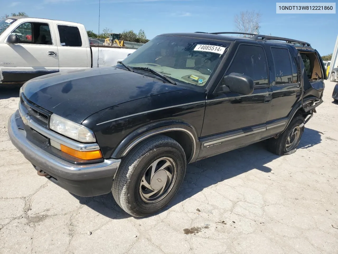 2001 Chevrolet Blazer VIN: 1GNDT13W812221860 Lot: 74085514