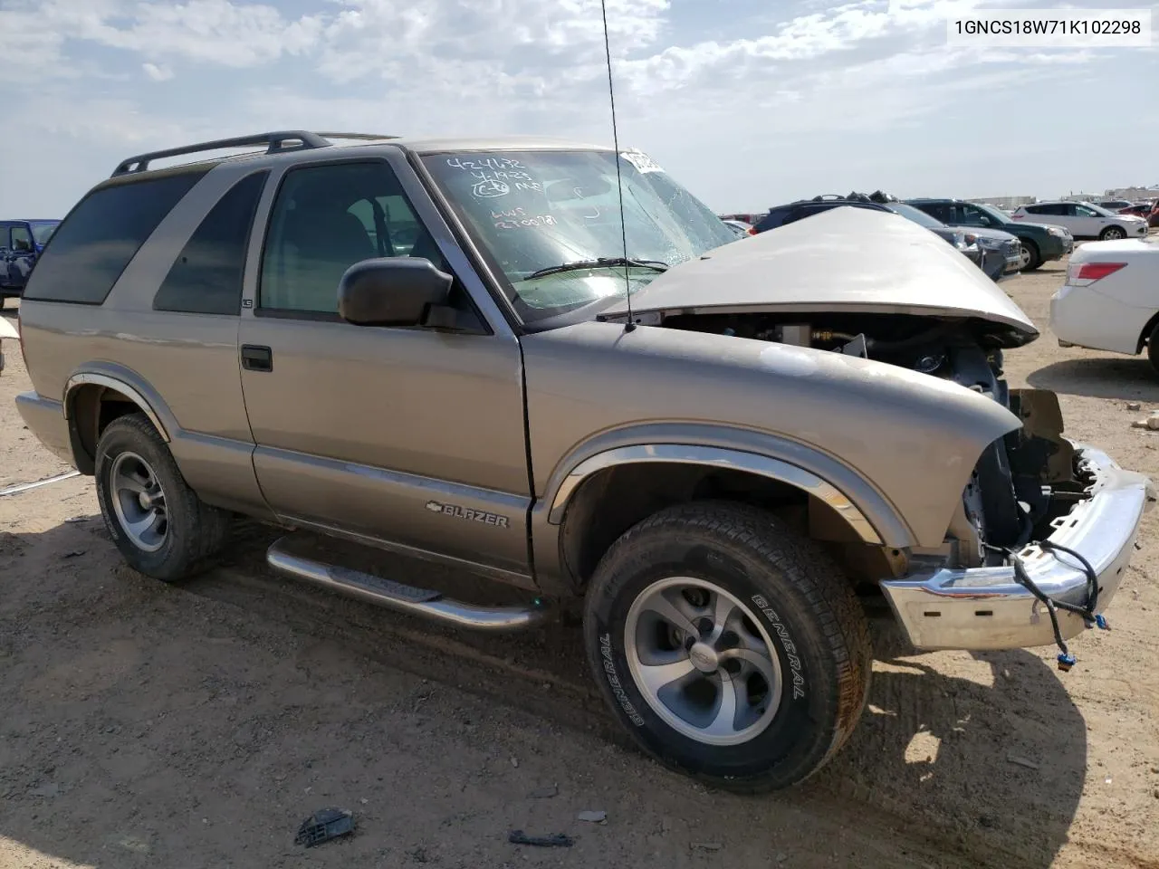 2001 Chevrolet Blazer VIN: 1GNCS18W71K102298 Lot: 74227024