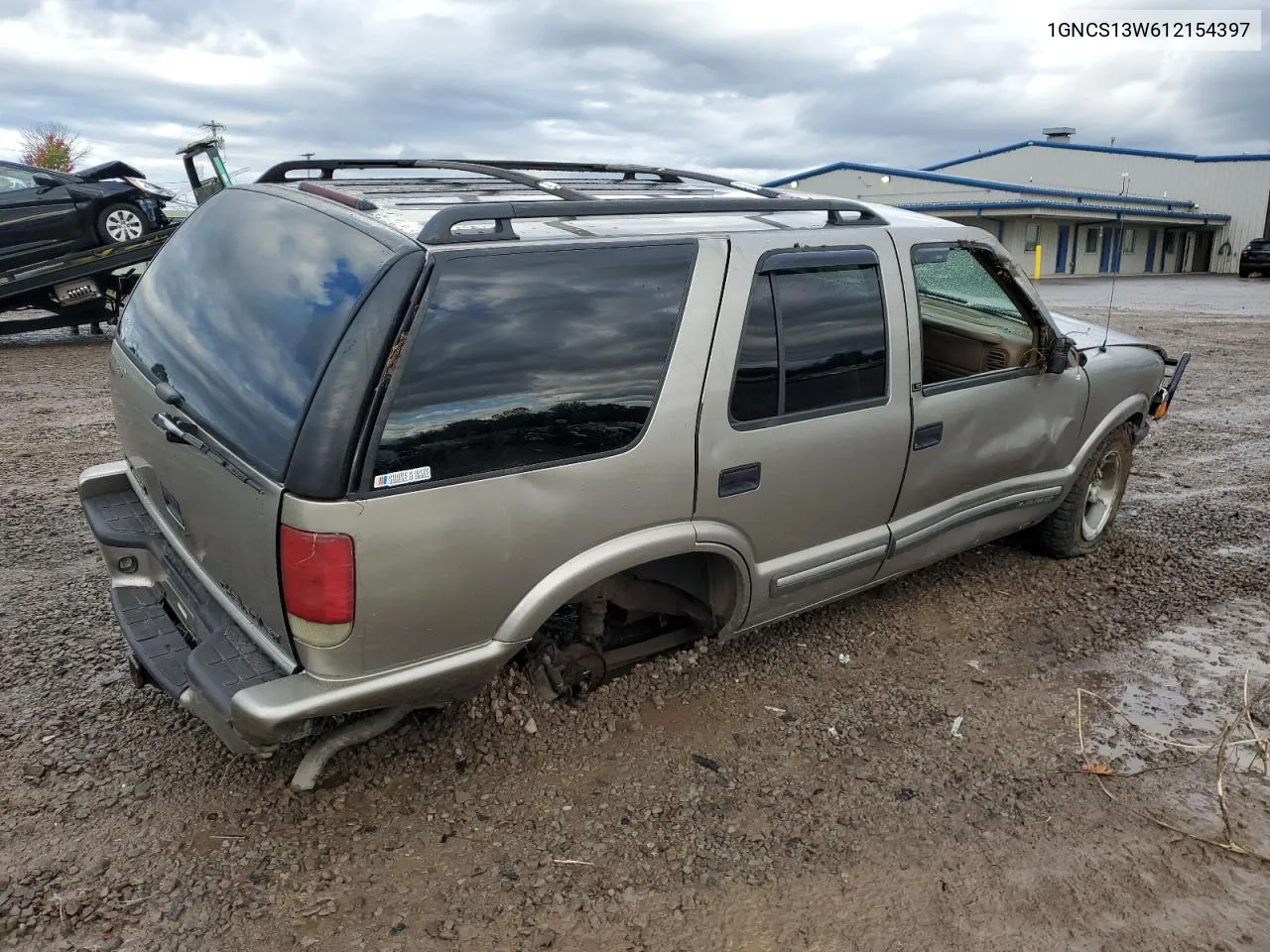 2001 Chevrolet Blazer VIN: 1GNCS13W612154397 Lot: 74453764