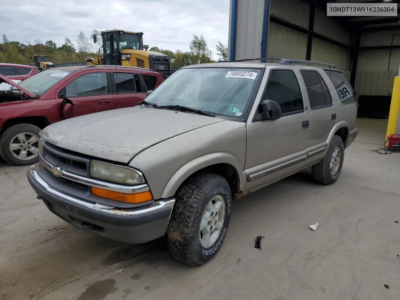 2001 Chevrolet Blazer VIN: 1GNDT13W91K236304 Lot: 74893274