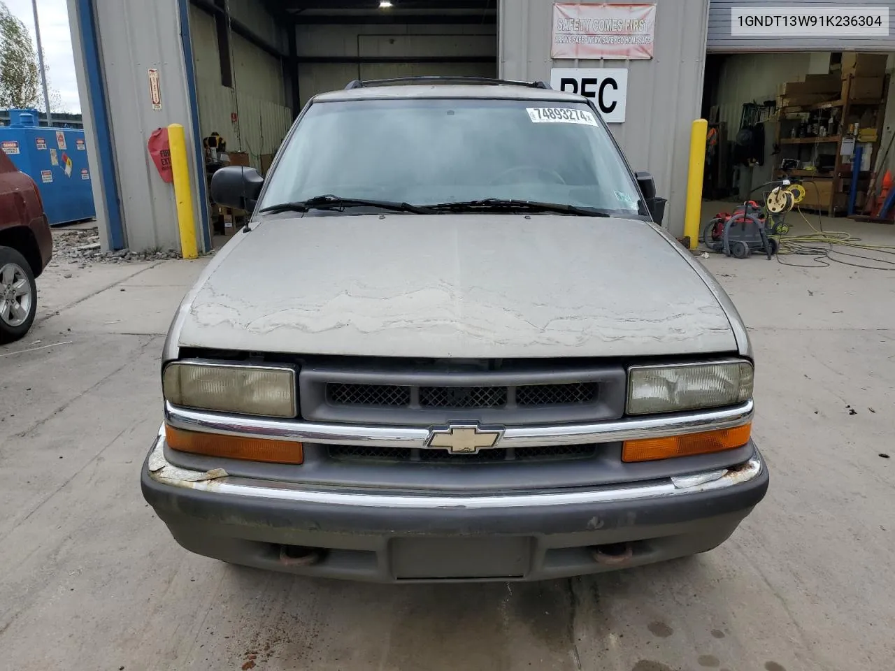 1GNDT13W91K236304 2001 Chevrolet Blazer