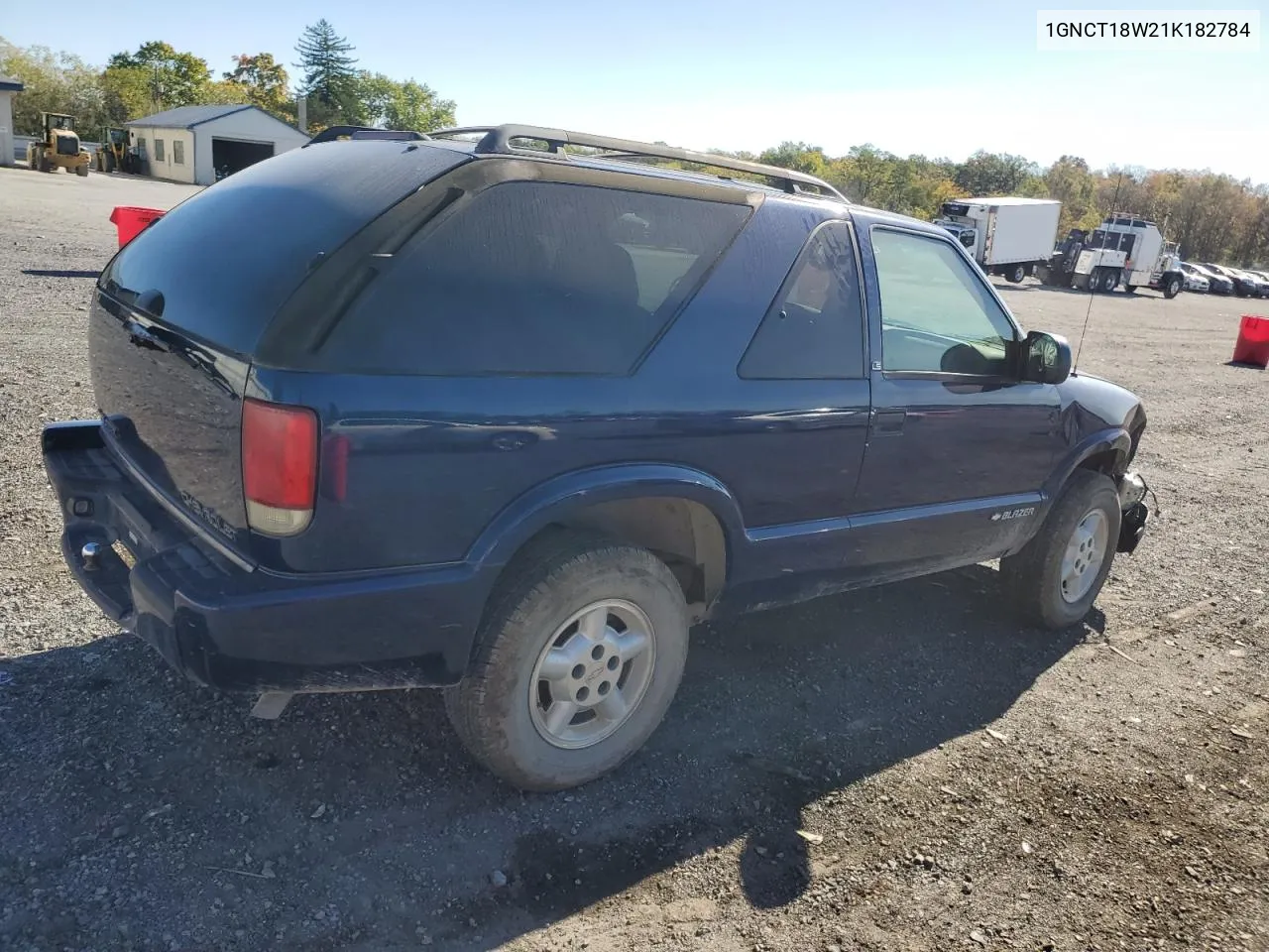 2001 Chevrolet Blazer VIN: 1GNCT18W21K182784 Lot: 76004174