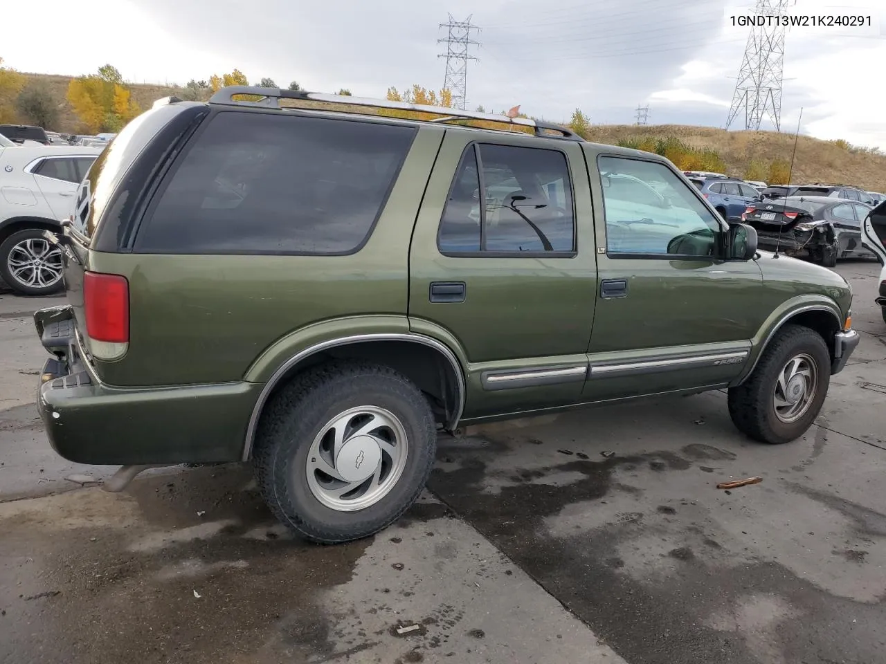 2001 Chevrolet Blazer VIN: 1GNDT13W21K240291 Lot: 76192674