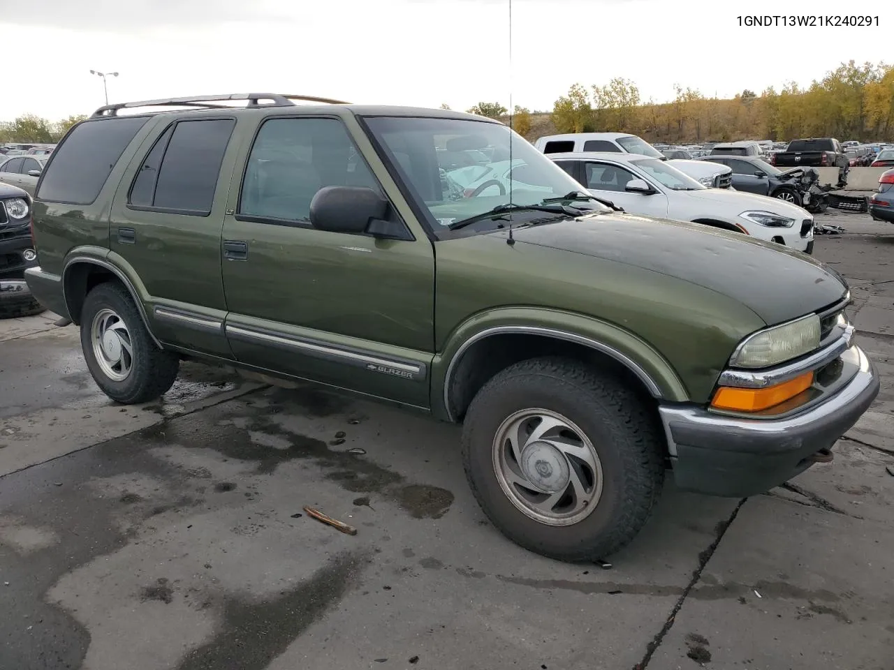 2001 Chevrolet Blazer VIN: 1GNDT13W21K240291 Lot: 76192674