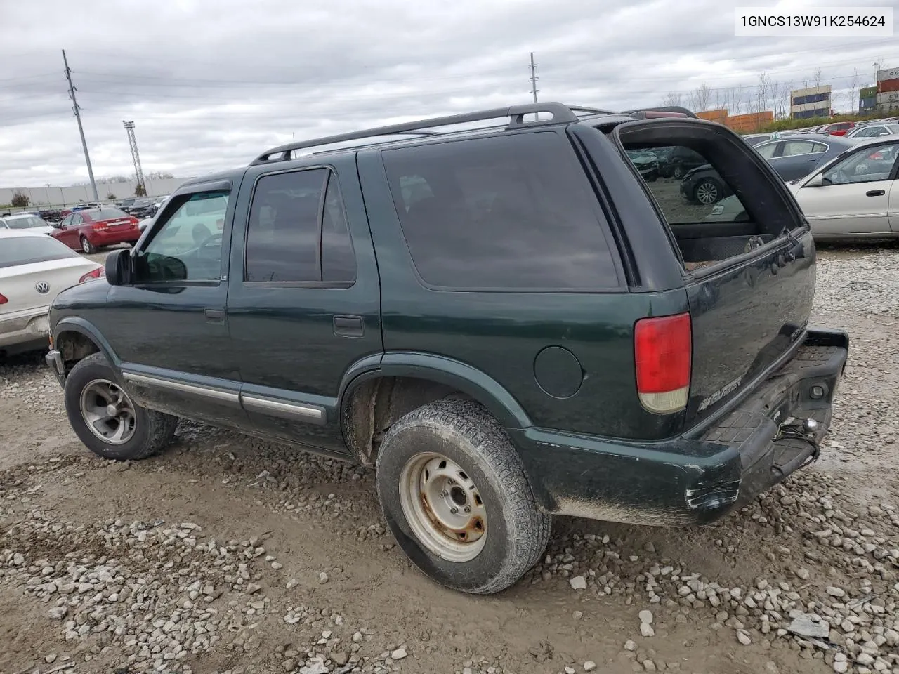 2001 Chevrolet Blazer VIN: 1GNCS13W91K254624 Lot: 80281444