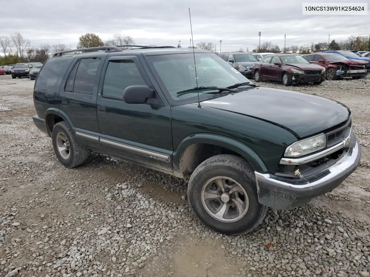 2001 Chevrolet Blazer VIN: 1GNCS13W91K254624 Lot: 80281444